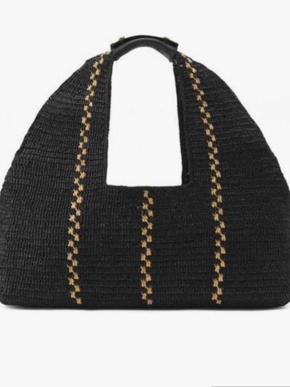 Helen Kaminski Black Euphoria Straw Tote bag